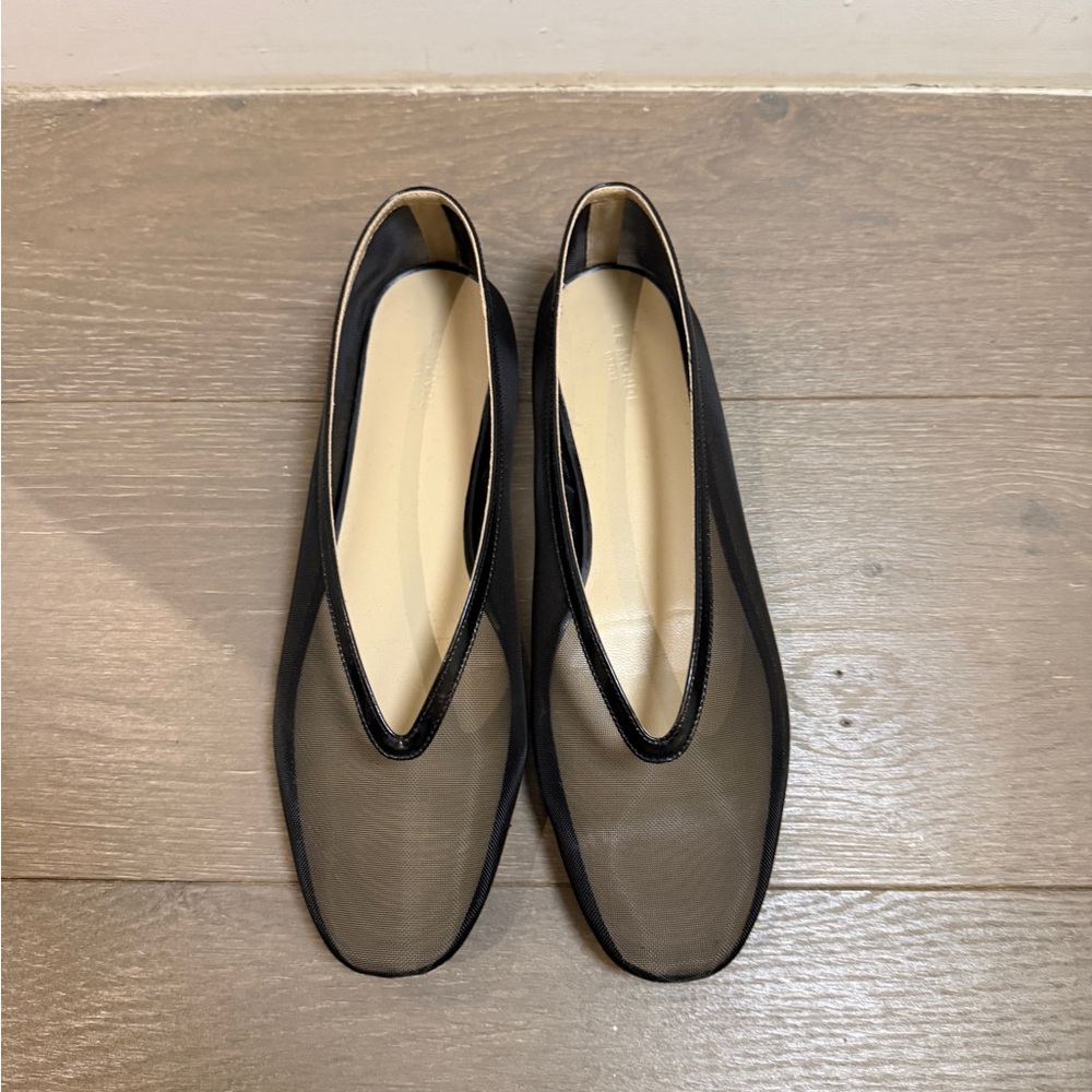 Le Monde Beryl Luna Slipper ballet flats in Black Mesh - Picture 5 of 6